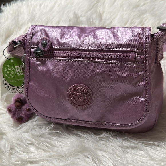 Kipling Women's Sabian Metallic Crossbody Mini Bag with Adjustable - Picture 3 of 9
